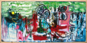 cod.019
dim.150x450
acrilico e smalto su pannello
anno 2005/2006