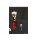 "Senza dubbio" Dim. 70x100 -Tecnica: Acrilico e smalto su tela  -Anno 1997 Q012